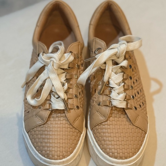 Joie Handan Woven Leather Platform Sneakers - Picture 6 of 8